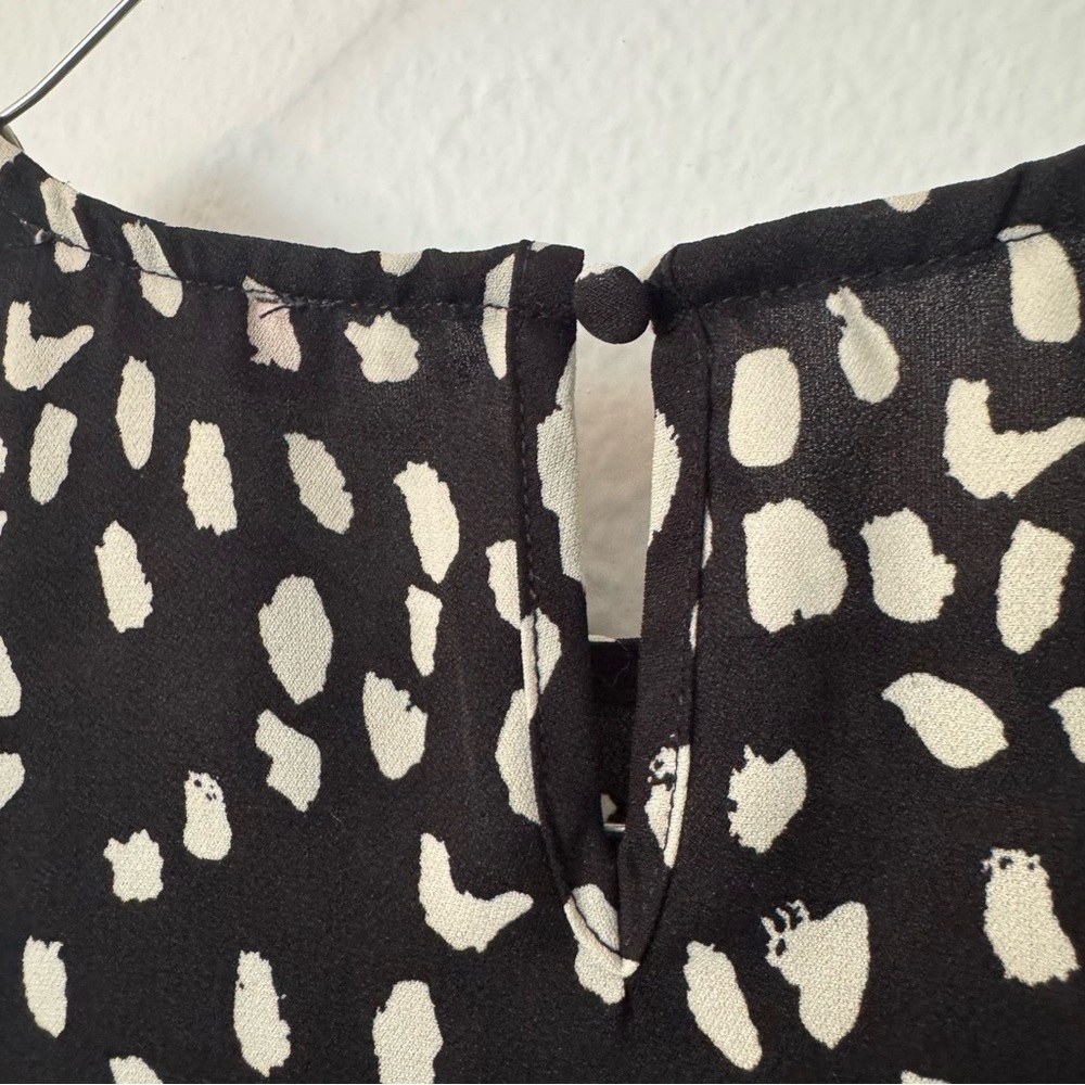 GB Girls XL Black & White Polka Dot Tiered Ruffle Dress $15 - Picture 6 of 7
